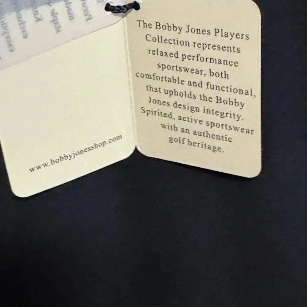 NWT BOBBY JONES Players 100% Peruvian Cotton Black Fallen Oak Golf Polo Size XL